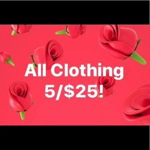 All Clothing 5/$25